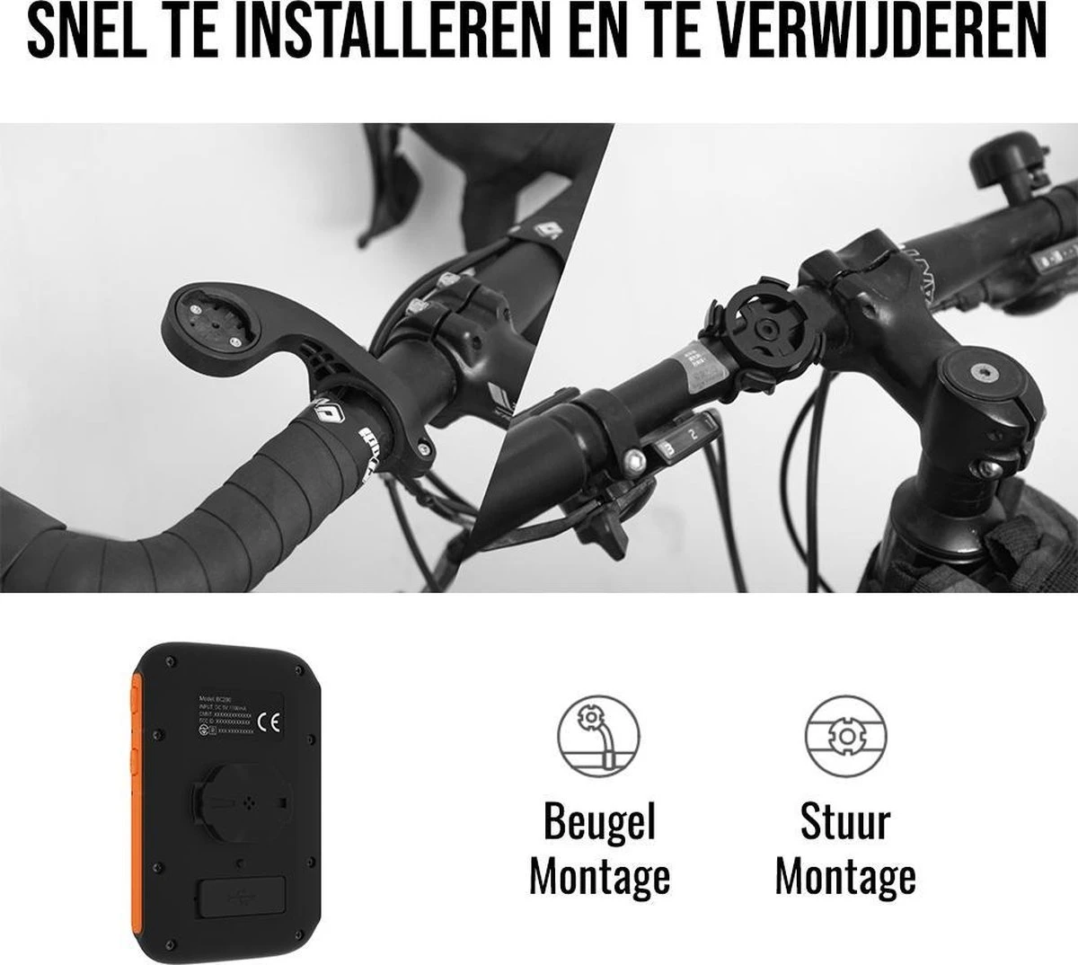 LHP BC200 Fietscomputer Draadloos 3-in-1 Bundel - Hartslagmeter Borstband - Cadanssensor - Kilometerteller GPS - 80+ Functies - 2.4 Inch LCD Scherm - Bluetooth & ANT+ 2 LHP BC200 Fietscomputer Draadloos 3-in-1 Bundel - Hartslagmeter Borstband - Cadanssensor - Kilometerteller GPS - 80+ Functies - 2.4 Inch LCD Scherm - Bluetooth & ANT+ - Afbeelding 2