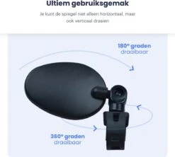 Merkloos Fietsspiegel - Set Van 2 - EBike Fiets Spiegel - Verstelbaar - Achteruitkijkspiegel Fiets - Links En Rechts - Extra Voordelig -Fietsen Kortingswinkel 1200x1080 8