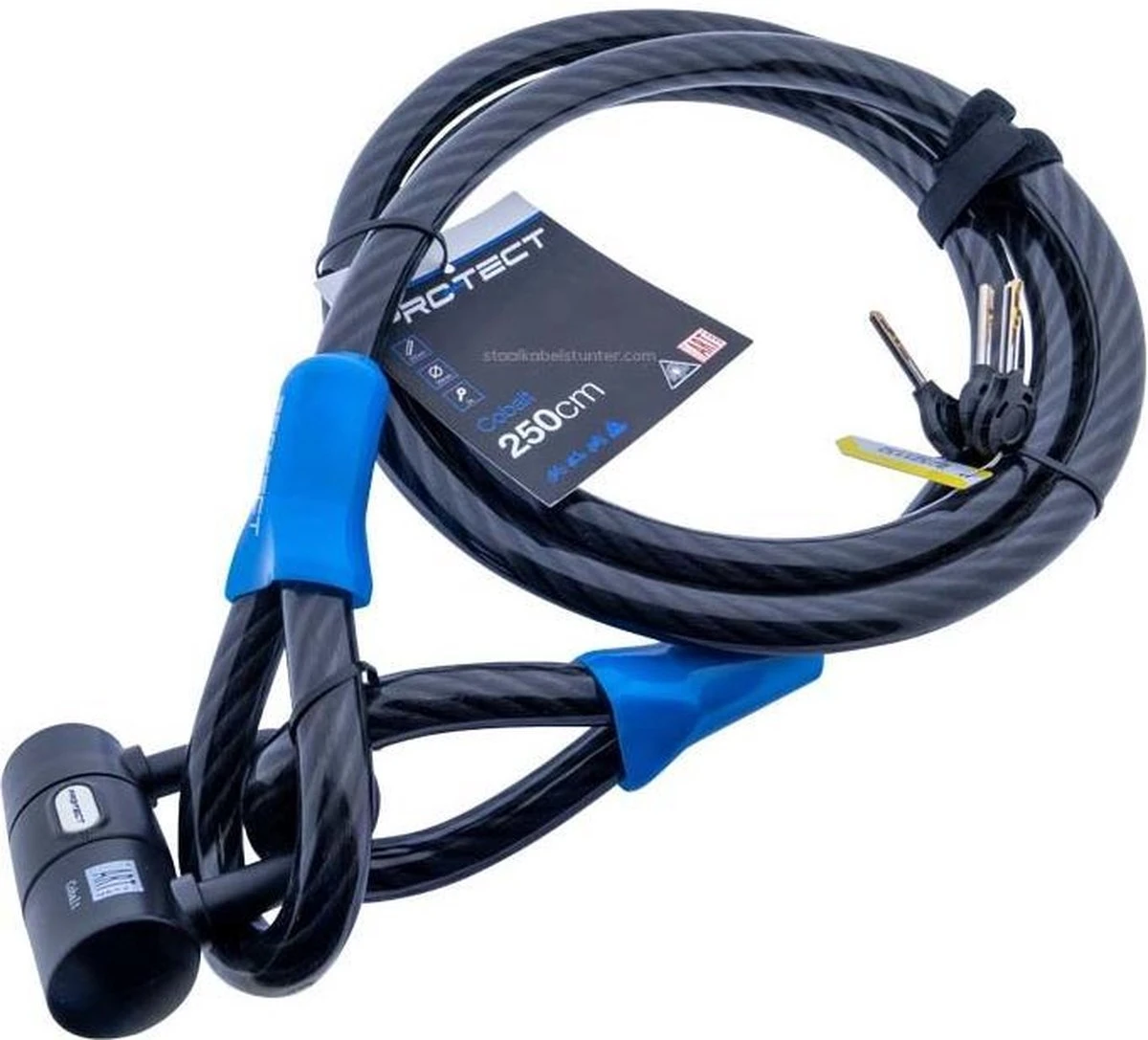 Pro-tect Cobalt Kabelslot 2,5 Meter Lang | ø20mm X 250cm | ART1 En VBV Keuring | Staalkabel Met Lussen En Hangslot | Slot Tuinmeubelen Terras Bootslot Jet Ski 9 Pro-tect Cobalt Kabelslot 2,5 Meter Lang | ø20mm X 250cm | ART1 En VBV Keuring | Staalkabel Met Lussen En Hangslot | Slot Tuinmeubelen Terras Bootslot Jet Ski - Afbeelding 9