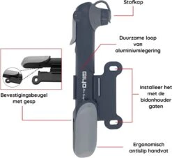 Giyo Fietspomp Mini - Fietspomp Met Drukmeter - Pomp Fiets Mini - 8.3 Bar - Inclusief Naaldventiel En Fietsbandreparatieset -Fietsen Kortingswinkel 1200x1103 2