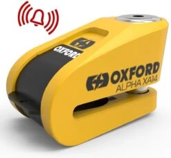 Oxford XA14 Alarm Schijfremslot ART 4 - Geel -Fietsen Kortingswinkel 1200x1109