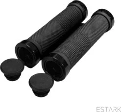ESTARK® - Fietshandvatten - Lock-On - Handvatten - Universeel - Fiets – Mountainbike – Professioneel - Grips - Extra Grip – Fietshandvaten -Handvaten - Handig Te Monteren - Anti-slip – Fietsen – Stuur – Bikegrips – Lock-on Aanspanbaar - Zwart - LO-zw -Fietsen Kortingswinkel 1200x1111 13