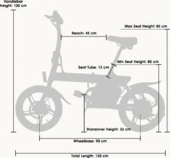 Merkloos Windgoo B20 V3- APP IOS Android - Elektrische Vouwfiets - E Bike - 7.8Ah Batterij - 250W - 14 Inch - 25 KM/H - Zwart -Fietsen Kortingswinkel 1200x1111 5