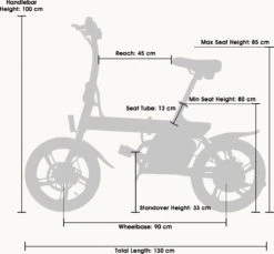 Merkloos Windgoo B20 PRO - E Bike - Elektrische Fiets - 16 Inch - 250W - 7.8Ah Batterij - Max. 25km/u - Zwart - Incl. GSM Houder -Fietsen Kortingswinkel 1200x1111 6