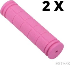 Merkloos ESTARK® - Fietshandvatten - Handvatten - Universeel - Fiets – Mountainbike – Professioneel - Grips - Extra Grip – Fietshandvaten -Handvaten - Handig Te Monteren - Anti-slip – Fietsen – Stuur – Bikegrips – Stevig - Rubber Roze - (R-roze) -Fietsen Kortingswinkel 1200x1114 9