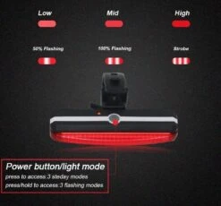 Merkloos LED Fiets Achterlicht USB Oplaadbare - Marktleider 110 Lumen Helderheid - IP65 Waterbestendig - Supersnel Installatie - Horizontaal Of Verticaal - Voor Zadel, Zadelpen Of Helm -Fietsen Kortingswinkel 1200x1117