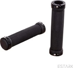 ESTARK® - Fietshandvatten - Lock-On - Handvatten - Universeel - Fiets – Mountainbike – Professioneel - Grips - Extra Grip – Fietshandvaten -Handvaten - Handig Te Monteren - Anti-slip – Fietsen – Stuur – Bikegrips – Lock-on Aanspanbaar - Zwart - LO-zw -Fietsen Kortingswinkel 1200x1118 3