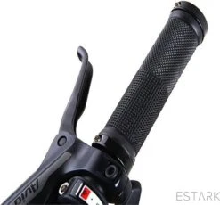 ESTARK® - Fietshandvatten - Lock-On - Handvatten - Universeel - Fiets – Mountainbike – Professioneel - Grips - Extra Grip – Fietshandvaten -Handvaten - Handig Te Monteren - Anti-slip – Fietsen – Stuur – Bikegrips – Lock-on Aanspanbaar - Zwart - LO-zw -Fietsen Kortingswinkel 1200x1118 4