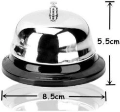Merkloos Verchroomde RVS Tafelbel - School Bel / Balie Bel / Hotel Bel / Receptiebel 5 Merkloos Verchroomde RVS Tafelbel - School Bel / Balie Bel / Hotel Bel / Receptiebel -Fietsen Kortingswinkel 1200x1123 3