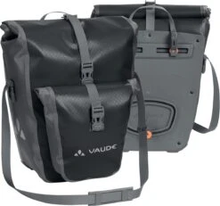 VAUDE Aqua Back Plus Fietstas - 51 L - Black - Rolsluiting Naar Boven En Onderen Afsluitbaar