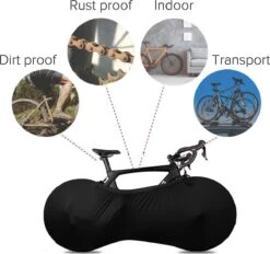 B-Y Sleeve Fietshoes T/m 29" - Fiets Beschermhoes - Racefiets Hoes - MTB - Bike Cover - Model: Black -Fietsen Kortingswinkel 1200x1129