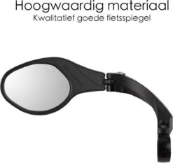 Merkloos Fietsspiegel Ebike Universeel - Zwart - Linker Spiegel - Verstelbaar - Universele Fietsspiegel - Fietsspiegel Op Stuur - Links - Fietsspiegel Achteruitkijk Spiegel - Fietsspiegels Electrische Fiets -Fietsen Kortingswinkel 1200x1130 4