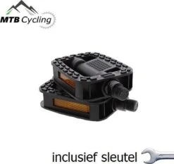 Fiets Pedalen Inclusief Bevestiging Gereedschap - Anti Slip - Trappers Voor Fiets Met Reflector - 14.2mm Schroefdraad - 9/16 Inch -Zwart -Fietsen Kortingswinkel 1200x1131 5
