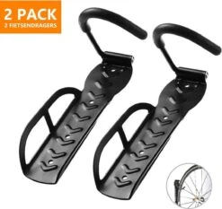 Merkloos Fiets Ophangsysteem 2x | Fietshaak | Muurbeugel | Ophangbeugel | Fietsbeugel | Fietsenrek