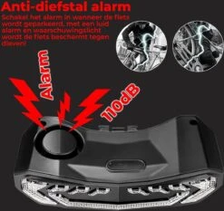 B-care Elektrische Fietsverlichting - Inclusief Afstandsbediening En Richtingaanwijzers - Fietsalarm - Anti Diefstal Alarm - Fiets Achterlicht - Fietsbel - Fiets Accessoires -Fietsen Kortingswinkel 1200x1133 1