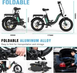 HITWAY E Bike Fat Tire Urban Opvouwbare Elektrische Fiets, 20 Inch, 250W/36V/11,2Ah Batterij Voor Heren En Dames 10 HITWAY E Bike Fat Tire Urban Opvouwbare Elektrische Fiets, 20 Inch, 250W/36V/11,2Ah Batterij Voor Heren En Dames -Fietsen Kortingswinkel 1200x1134 6