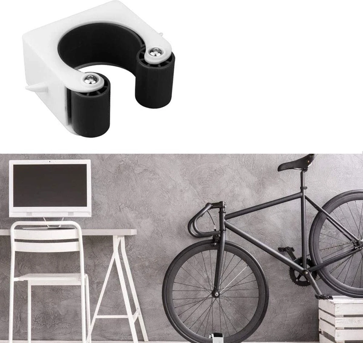 Racefiets Ophangsysteem - Fietshaak Muurbevestiging - Fiets Ophangbeugel - Bike Muurbeugel Fiets - Fietsenrek - Fietsbeugel 1 Racefiets Ophangsysteem - Fietshaak Muurbevestiging - Fiets Ophangbeugel - Bike Muurbeugel Fiets - Fietsenrek - Fietsbeugel