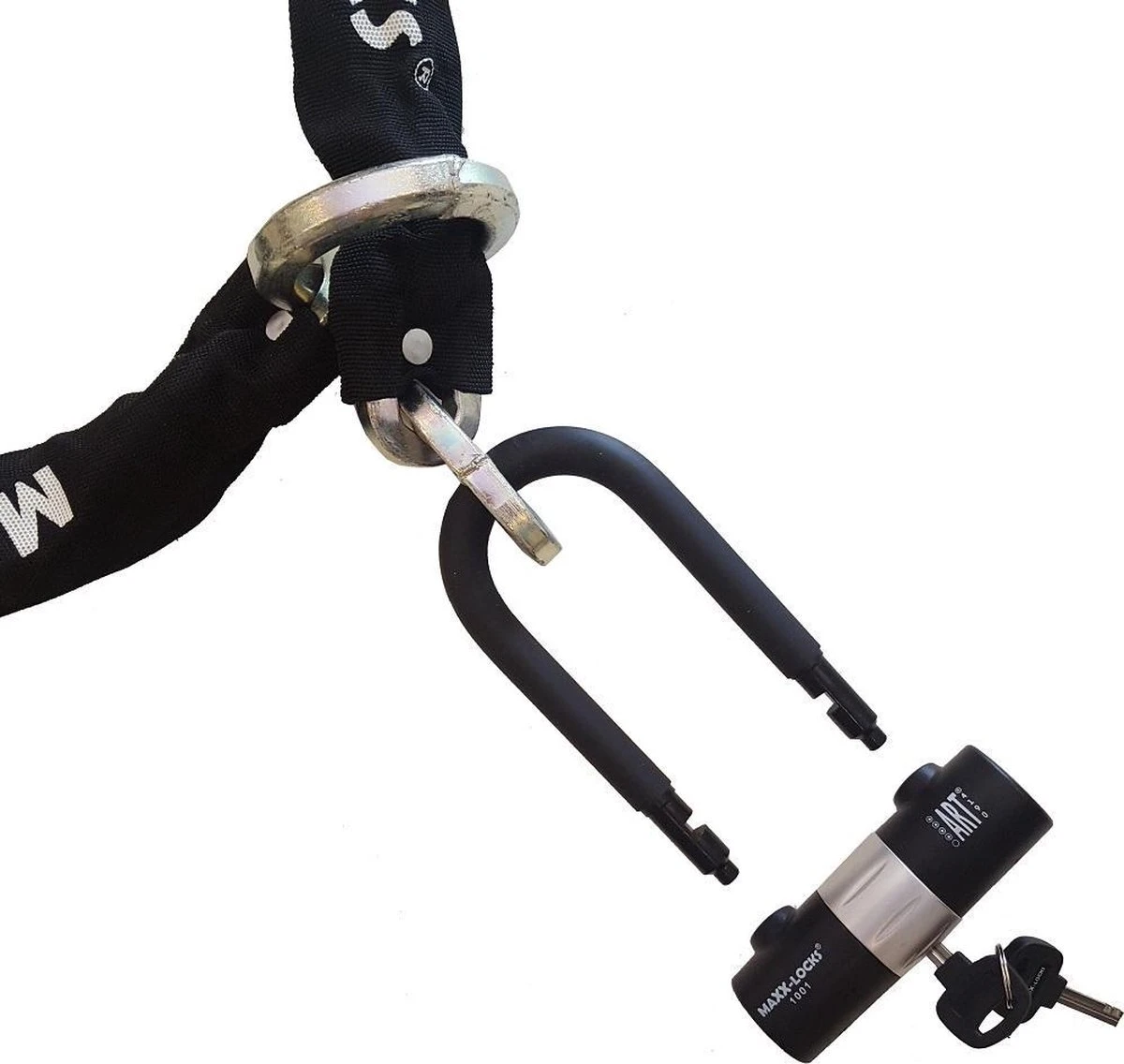 Maxx-Locks Tirau Scooterslot / Motorslot ART 4 Kettingslot + Loop - 150cm 4 Maxx-Locks Tirau Scooterslot / Motorslot ART 4 Kettingslot + Loop - 150cm - Afbeelding 4