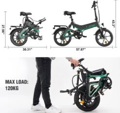 HITWAY Elektrische Fiets - Opvouwbare E-bike - 16 Inch-250W-2023 Model -Fietsen Kortingswinkel 1200x1138 11