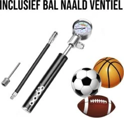 LHP Fietspomp Mini - Analoog Drukmeter - Inclusief Naaldventiel En Fietsbandreparatieset -Fietsen Kortingswinkel 1200x1138 4