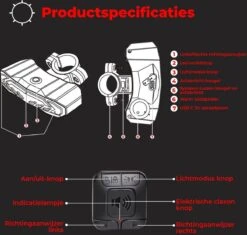 B-care Elektrische Fietsverlichting - Inclusief Afstandsbediening En Richtingaanwijzers - Fietsalarm - Anti Diefstal Alarm - Fiets Achterlicht - Fietsbel - Fiets Accessoires -Fietsen Kortingswinkel 1200x1141 1