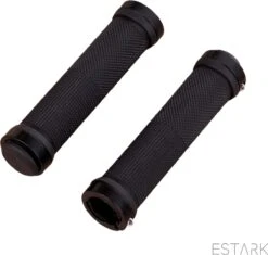 ESTARK® - Fietshandvatten - Lock-On - Handvatten - Universeel - Fiets – Mountainbike – Professioneel - Grips - Extra Grip – Fietshandvaten -Handvaten - Handig Te Monteren - Anti-slip – Fietsen – Stuur – Bikegrips – Lock-on Aanspanbaar - Zwart - LO-zw -Fietsen Kortingswinkel 1200x1141 11