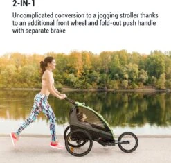 Klarfit Kiddy King Fietskar Voor Kinderen - Fietsaanhanger Voor 1 Tot 2 Kinderen Vanaf 12 Maanden - Joggerbuggy - Met Gaas En Regehoes - Inclusief Opbergruimte -Fietsen Kortingswinkel 1200x1144 3