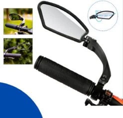 Fietsspiegel - Fietsspiegel Ebike - Links - Achteruitkijkspiegel - Fietsspiegel Op Stuur - Fiets Spiegel - Verstelbaar - Zwart - Stuurbevestiging - EJC Products -Fietsen Kortingswinkel 1200x1147 5