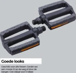 BBB Cycling SteadyRider Fietspedalen - Rubber Antislip - Stadsfiets & E-bike - Met Reflector - Zwart - BPD-44 -Fietsen Kortingswinkel 1200x1152 13
