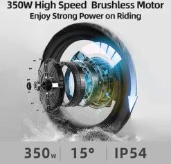 F-Wheel DYU A5 - Elektrische Vouwfiets - E Bike - 14 Inch - 7.5 Ah - 25km/u - Zwart -Fietsen Kortingswinkel 1200x1154 4