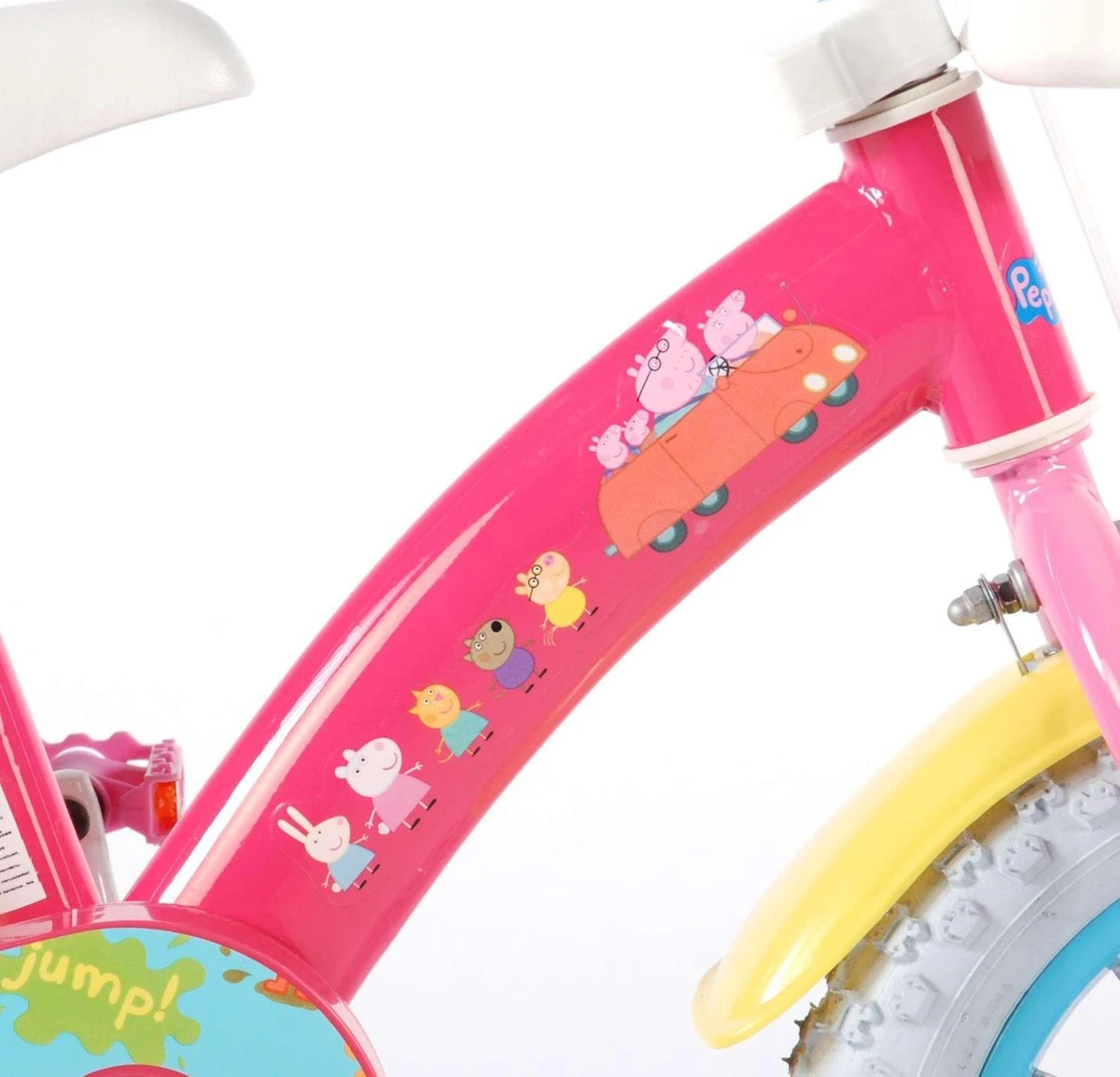 Volare Peppa Pig Kinderfiets - Meisjes - 12 Inch - Roze 4 Volare Peppa Pig Kinderfiets - Meisjes - 12 Inch - Roze - Afbeelding 4