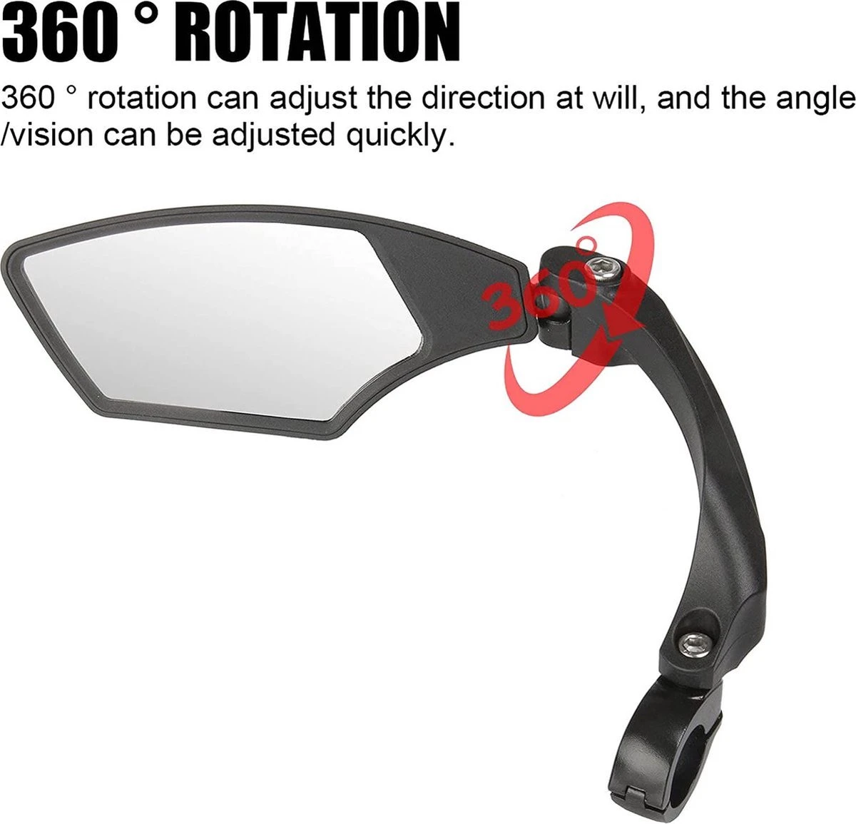 Igoods Fietsspiegel Ebike Rechts - Fietsspiegel Op Stuur - Verstelbaar 6 Igoods Fietsspiegel Ebike Rechts - Fietsspiegel Op Stuur - Verstelbaar - Afbeelding 6