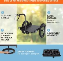 Cargo Bull Travel Aanhangwagen 40kg Fietsaanhanger Zwart/hout 11 Cargo Bull Travel Aanhangwagen 40kg Fietsaanhanger Zwart/hout -Fietsen Kortingswinkel 1200x1160 4