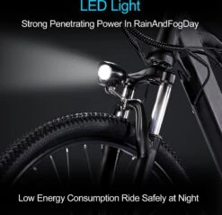 Elektrische Fiets Off-Road | E-Fietsen | Electric Mountain Bike | E-bike | 250W Motor | 26 Inch | Zwart BK7 -Fietsen Kortingswinkel 1200x1160 6