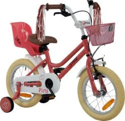 2Cycle Paris Meisjesfiets - 14 Inch - Roze-Wit - Met Poppenzitje - Meisjesfiets -Fietsen Kortingswinkel 1200x1162 5