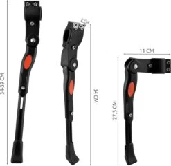 YUNICS ® Fietsstandaard - Verstelbaar - 60 CM Tot 73 CM - Inklapbaar - Voor Mountainbike, Standaard Fietsen En Race Fietsen - Anti-Slip - Zwart -Fietsen Kortingswinkel 1200x1164 14