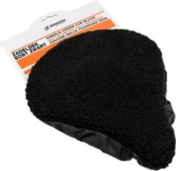 Benson Universele Fiets Zadeldek - Imitatie Schapenvacht - Bont - Zwart -Fietsen Kortingswinkel 1200x1165 7