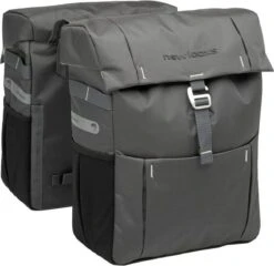 New Looxs Vigo Double Dubbele Fietstas - 37 Liter - Grijs