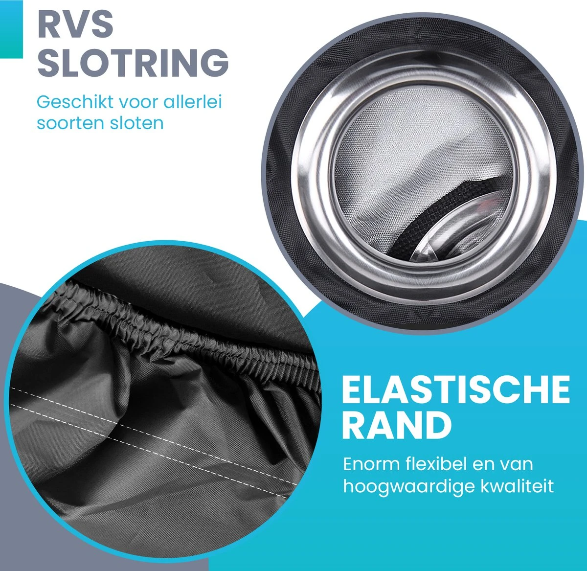 Merkloos Fietshoes Voor 1/2 Fietsen - Luxe Fiets Hoes - Waterdicht 210D Polyester Zwart - Inclusief Opbergzak 2 Merkloos Fietshoes Voor 1/2 Fietsen - Luxe Fiets Hoes - Waterdicht 210D Polyester Zwart - Inclusief Opbergzak - Afbeelding 2