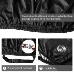 Beschermhoes + Zadelhoes + Opbergtas - 2 Fietsen - 210D - Alle Weersinvloeden - 75 X 110 X 200 Cm (B*H*L) -Fietsen Kortingswinkel 1200x1168 1