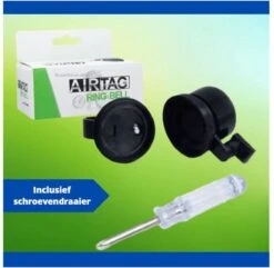 Fietsbel Voor Apple AirTag - AirTag Houder - AirTag Fiets - AirTag Hoesje - Incl. Schroevendraaier Voor Montage - Waterdicht -Fietsen Kortingswinkel 1200x1169 2