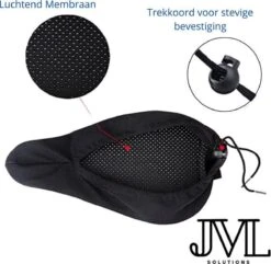 JML Sport Fiets Zadeldek 3D - Gel Gleuf - Fietszadeldek - Zadelhoes - Siliconen - Pad - Fietsen - Zitkussen - Fietszadelhoes - Zadel - Dek - Hoes - Nieuwste Technologie -Fietsen Kortingswinkel 1200x1170 15