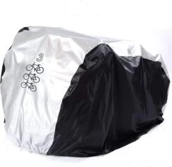 Fiets Beschermhoes - 210D + Zadelhoes + Opbergtas - Voor 2 - 3 Fietsen - Alle Weersinvloeden - 110 X 80 X 200 Cm (B*H*L) -Fietsen Kortingswinkel 1200x1170 7