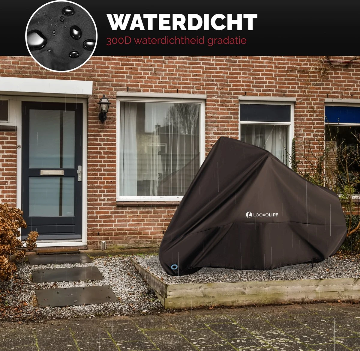 Fietshoes Waterdicht - Voor 2 Fietsen Of 3 Fietsen - Fietshoes 3XL - Extreem Sterk & Dik - PU Coating - Dichtgelaste Stiksels 2 Fietshoes Waterdicht - Voor 2 Fietsen Of 3 Fietsen - Fietshoes 3XL - Extreem Sterk & Dik - PU Coating - Dichtgelaste Stiksels - Afbeelding 2