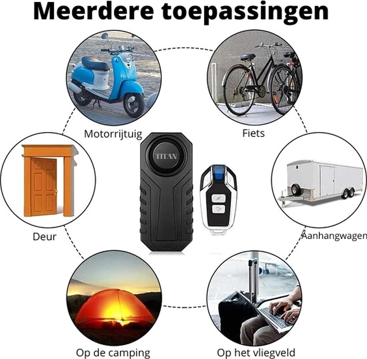 Titan Fietsalarm - NL Handleiding - (Best Reviewd Fietsalarm) Anti-diefstal -Alarm Afstandsbediening 3 Titan Fietsalarm - NL Handleiding - (Best Reviewd Fietsalarm) Anti-diefstal -Alarm Afstandsbediening - Afbeelding 3