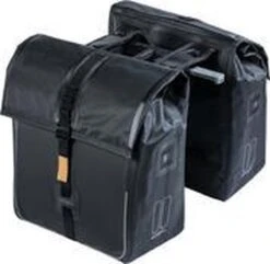 Basil GO Dubbele Fietstas MIK - Zwart - 16 Liter -Fietsen Kortingswinkel 1200x1173 2