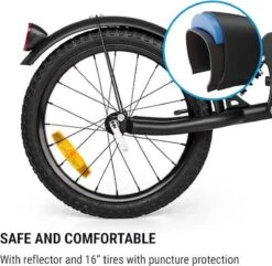 Klarfit Follower Fietsaanhanger Set - Fietskar 16" Luchtband - Aanhangwagen 35 Kg Belastbaarheid - Transporttas 120 Liter -Fietsen Kortingswinkel 1200x1173 8