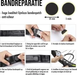 LHP Fietspomp Mini - Analoog Drukmeter - Inclusief Naaldventiel En Fietsbandreparatieset -Fietsen Kortingswinkel 1200x1176 5