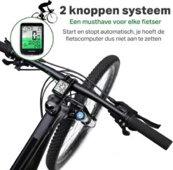 Vivid Green Draadloze Fietscomputer Snelheidsmeter - Mountainbike - Kilometerteller - Fiets Accessoires - Racefiets - Draadloos -Fietsen Kortingswinkel 1200x1177