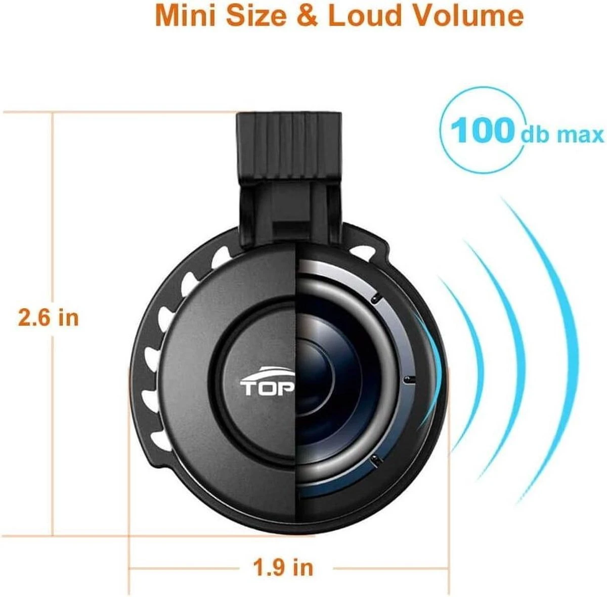 Merkloos Elektrische Fietsbel Mirage T-002 - USB Oplaadbaar - 80 ~ 90dB 7 Merkloos Elektrische Fietsbel Mirage T-002 - USB Oplaadbaar - 80 ~ 90dB - Afbeelding 7